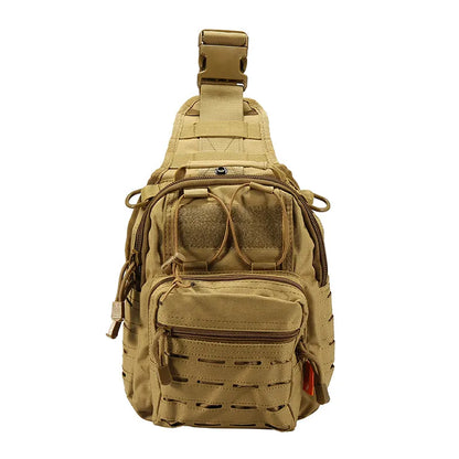 A88060-1 Yakeda Small Outdoor Waterproof Edc Laser Cut Pistol Concealed Tactical Crossbody Shoulder Pack Chest Sling Chest Bag - YAKEDA