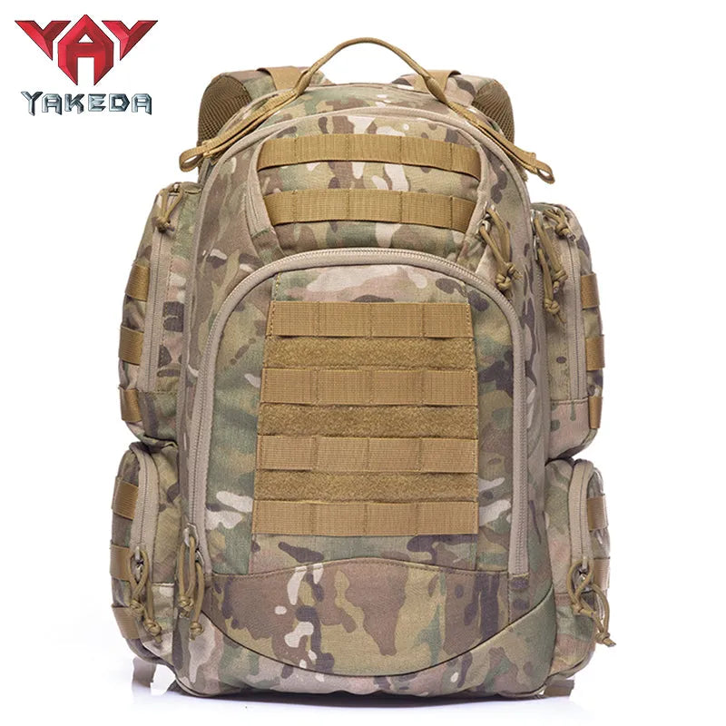 KF-011 Yakeda Outdoor Equipment Backpack All Terrain Camouflage Multicam Army Fan Bag Water Repellent Tactical Backpack - YAKEDA