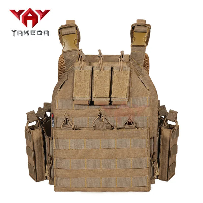 VT-6026-1 Quick Release YAKEDA Plate Carrier Vest In Stock Molle Chaleco Tactico Tactical Vest for Outdoor Shooting - YAKEDA