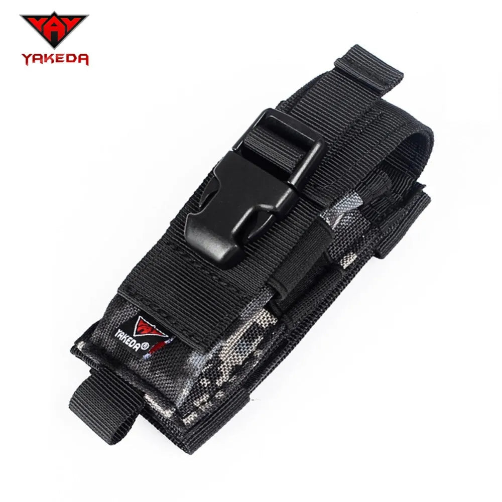 C88044-1 1000D Nylon Camouflage Tactical MOLLE Hunting Holster Cartridge Clip Bullet Tool Knife Belt Pouch Sheath - YAKEDA