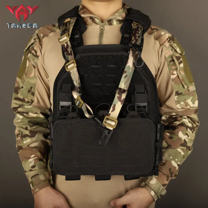 YKD-0203 500D Nylon Tactical Single Straps Nylon Sling Webbbing Sling Bungee Strap Hunting Accessories Tactical Sling - YAKEDA