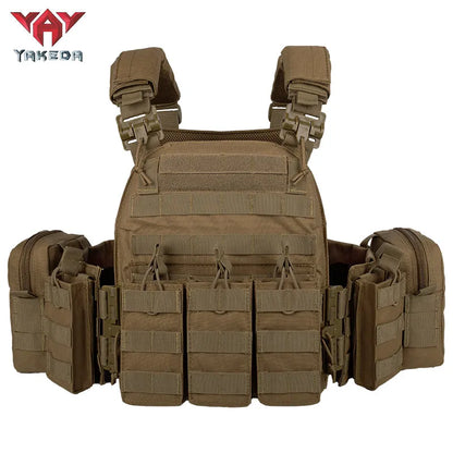 VT-6031-5 QR Yakeda MC Tactical Gear Chaleco Tactico Weighted Plate Carrier Black Tactical Vest Nylon Colete Tatico Military Training Vest - YAKEDA