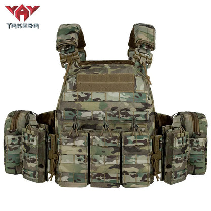 VT-6031-5 QR Yakeda MC Tactical Gear Chaleco Tactico Weighted Plate Carrier Black Tactical Vest Nylon Colete Tatico Military Training Vest - YAKEDA