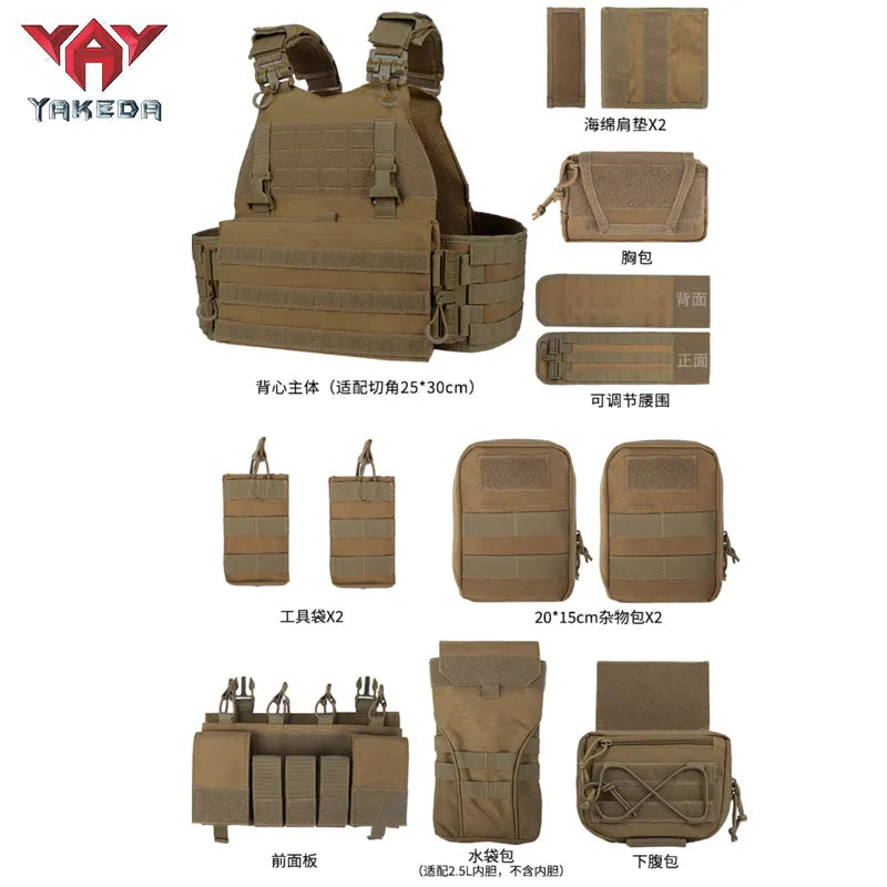 VT-8832TB Tactical Vest Outdoor Multifunctional Protection Tactical Vest Tactical Equipment - YAKEDA