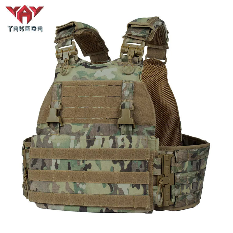 VT-8833TB YAKEDA Camouflage Tactical Vest Outdoor CS Military Tactical Vest Multifunctional Tactical Vests - YAKEDA