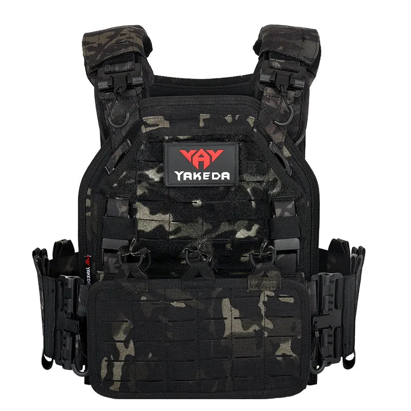 VT-6094A YAKEDA 1000D Nylon Tactical Gear Military Airsoft CS Game Hunting MOEEL Army Laser Cut Vest - YAKEDA