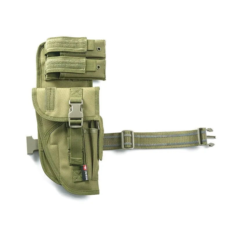 KF-070 Universal Tactical Leg Holster With Magazine Pouch Fully Adjustable And Removable-KF-070 - YAKEDA