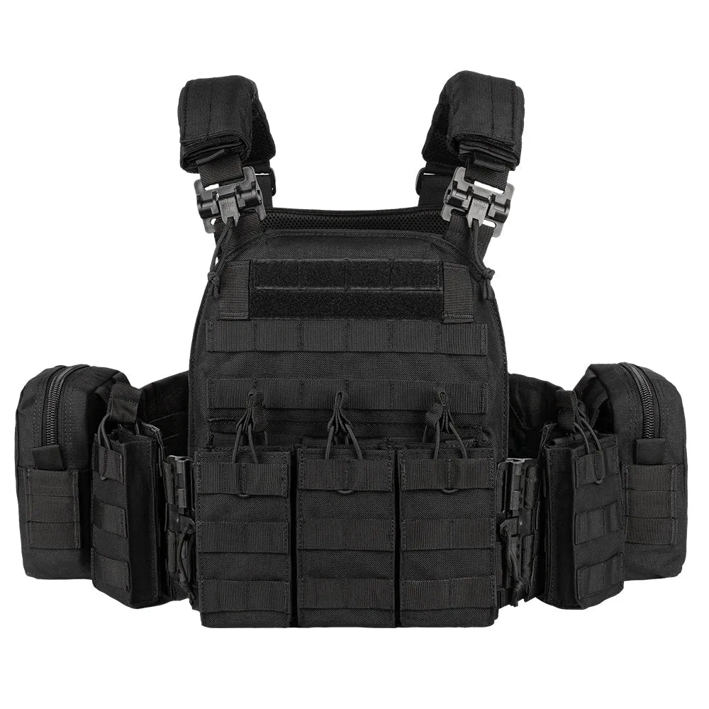 VT-6031-5 QR Yakeda MC Tactical Gear Chaleco Tactico Weighted Plate Carrier Black Tactical Vest Nylon Colete Tatico Military Training Vest - YAKEDA