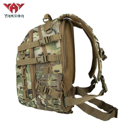 GB-0063 Tactical Backpack Mountaineering Hiking Outdoor Bag Camouflage Shoulder Dragon Egg Bag Student Commuter Computer Shoulder Bag - YAKEDA