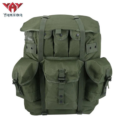 BK-5066 YAKEDA Olive Monotone Operator Green Backpack Combat Field Tactical Alice Rucksack - YAKEDA