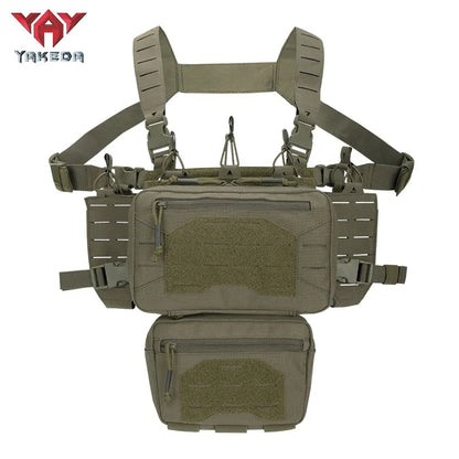 YKD-088 YAKEDA New Fashion Crossbody Harness Vest Conceal Tactical Chest Rig - YAKEDA