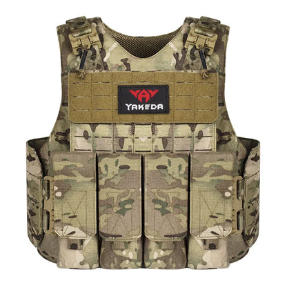 VT-8558 YAKEDA Camouflage Nylon Chaleco Tactico Combat MOLLE Plate Carrier Tactical Vest - YAKEDA