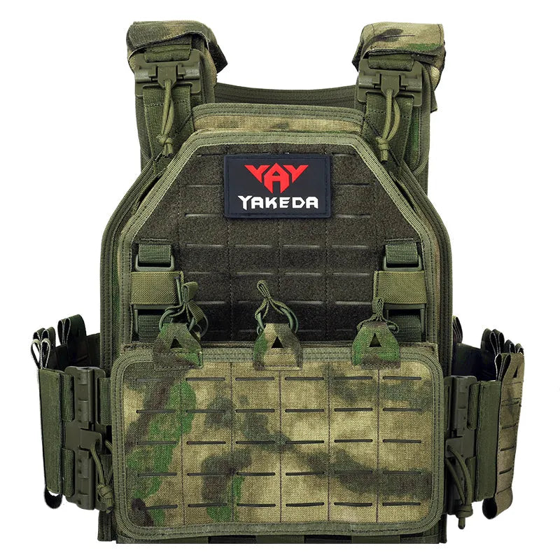 VT-6094A YAKEDA 1000D Nylon Tactical Gear Military Airsoft CS Game Hunting MOEEL Army Laser Cut Vest - YAKEDA