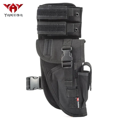 KF-070 Universal Tactical Leg Holster With Magazine Pouch Fully Adjustable And Removable-KF-070 - YAKEDA