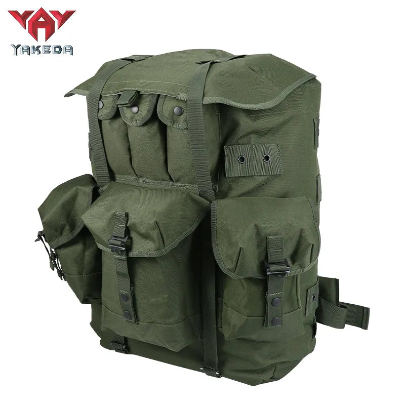 BK-5066 YAKEDA Olive Monotone Operator Green Backpack Combat Field Tactical Alice Rucksack - YAKEDA