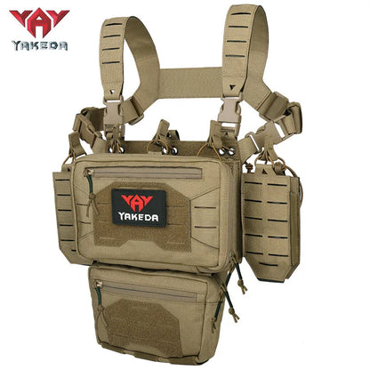 YKD-088 YAKEDA New Fashion Crossbody Harness Vest Conceal Tactical Chest Rig - YAKEDA