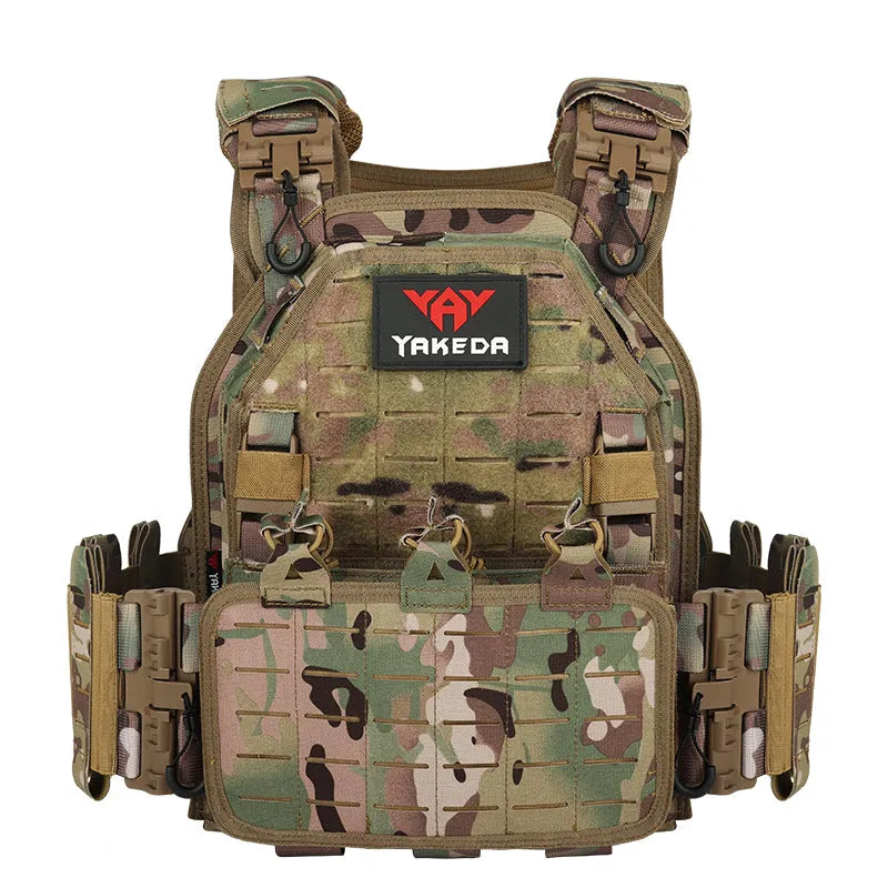 VT-6094A YAKEDA 1000D Nylon Tactical Gear Military Airsoft CS Game Hunting MOEEL Army Laser Cut Vest - YAKEDA