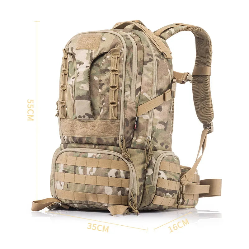 KF-007 YAKEDA Tacticall Backpack Tactical Assault Pack 45-50L - YAKEDA